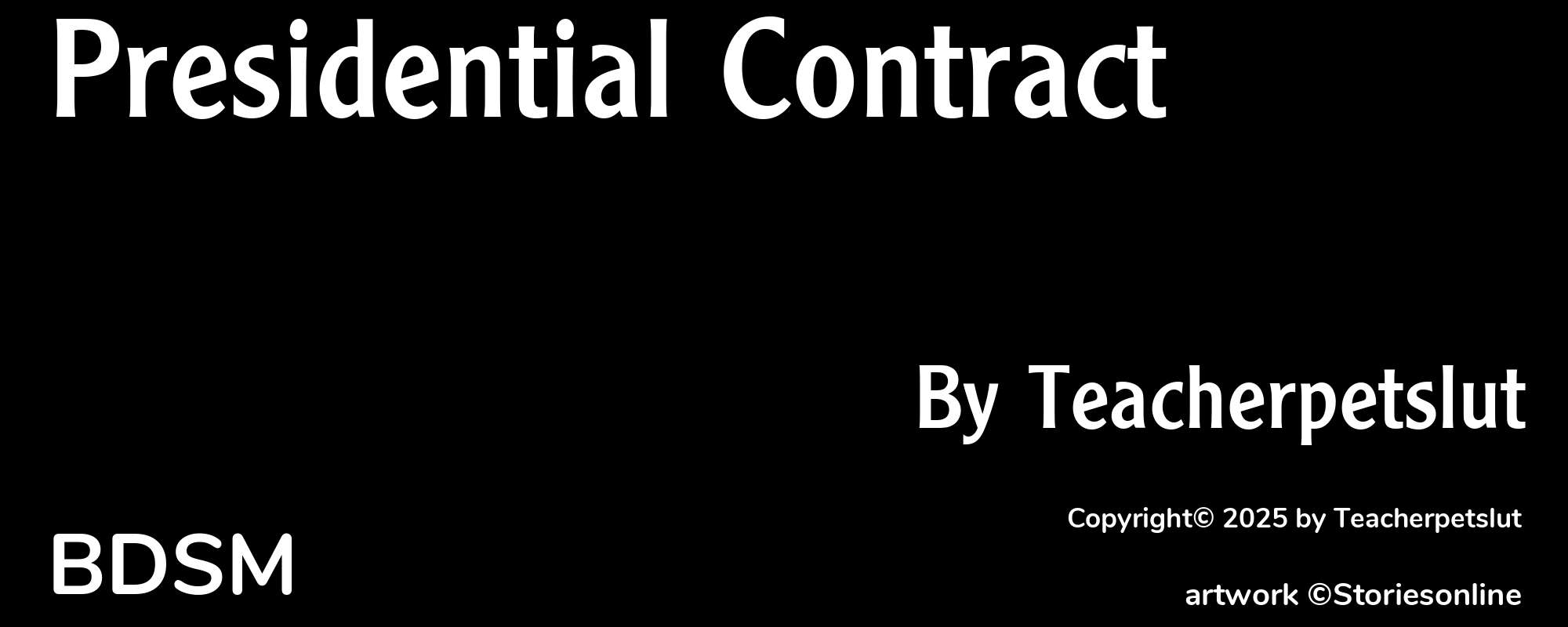Presidential Contract - Cover