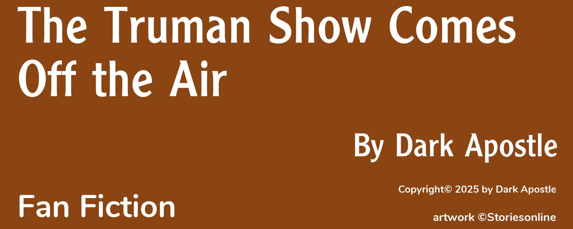 The Truman Show Comes Off the Air - Cover