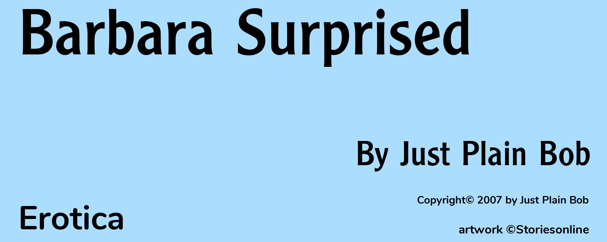 Barbara Surprised - Cover