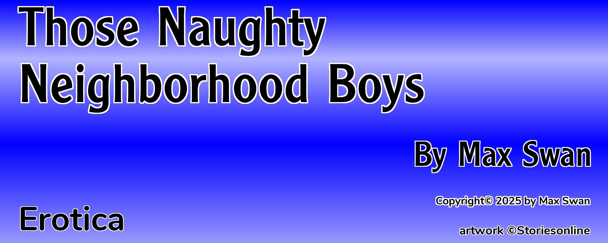 Those Naughty Neighborhood Boys - Cover