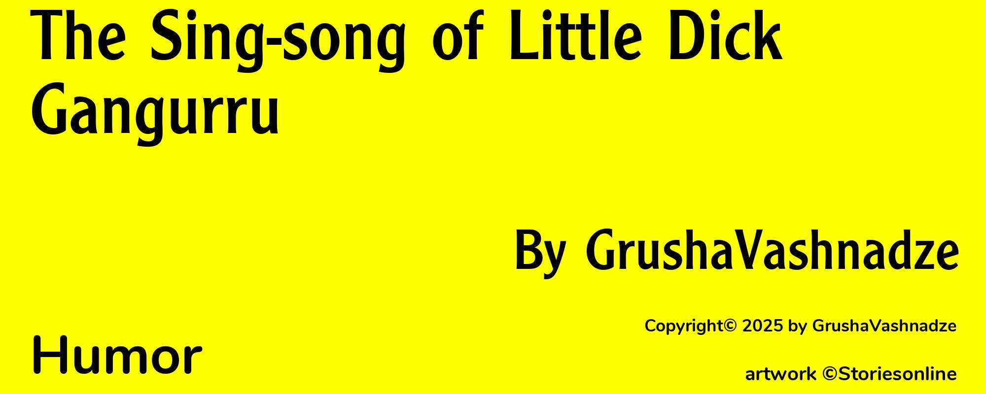The Sing-song of Little Dick Gangurru - Cover