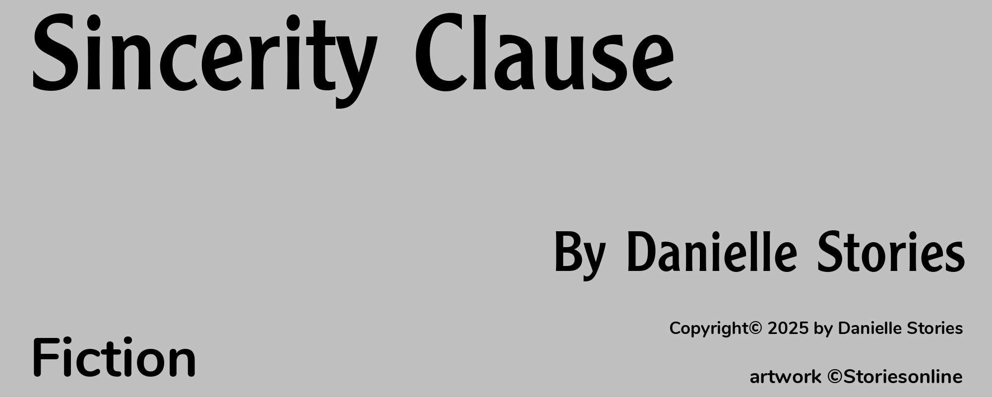 Sincerity Clause - Cover
