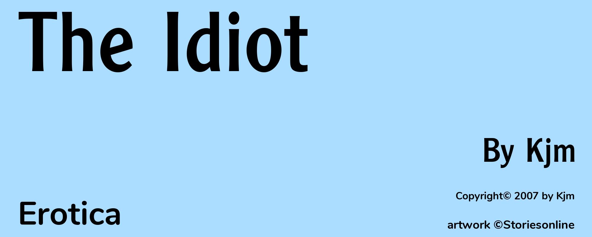 The Idiot - Cover