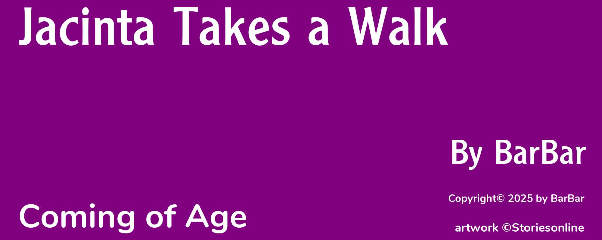 Jacinta Takes a Walk - Cover