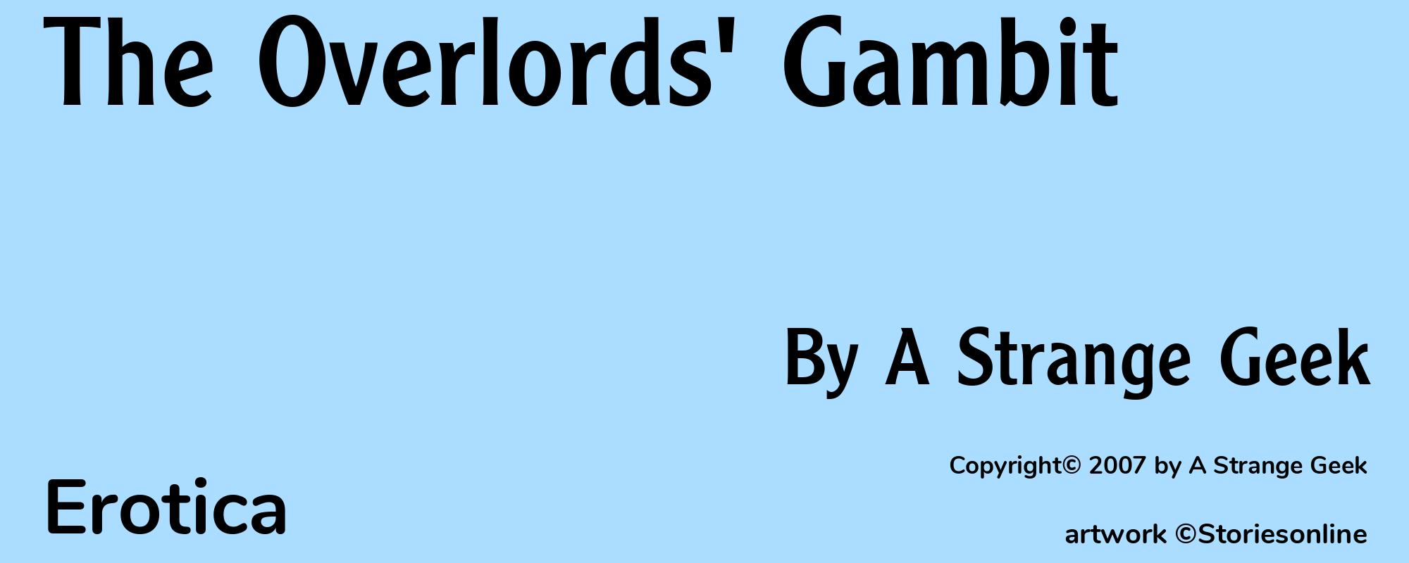 The Overlords' Gambit - Cover