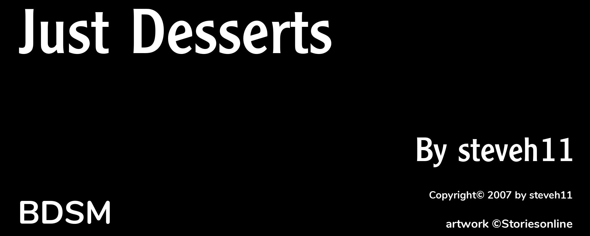 Just Desserts - Cover