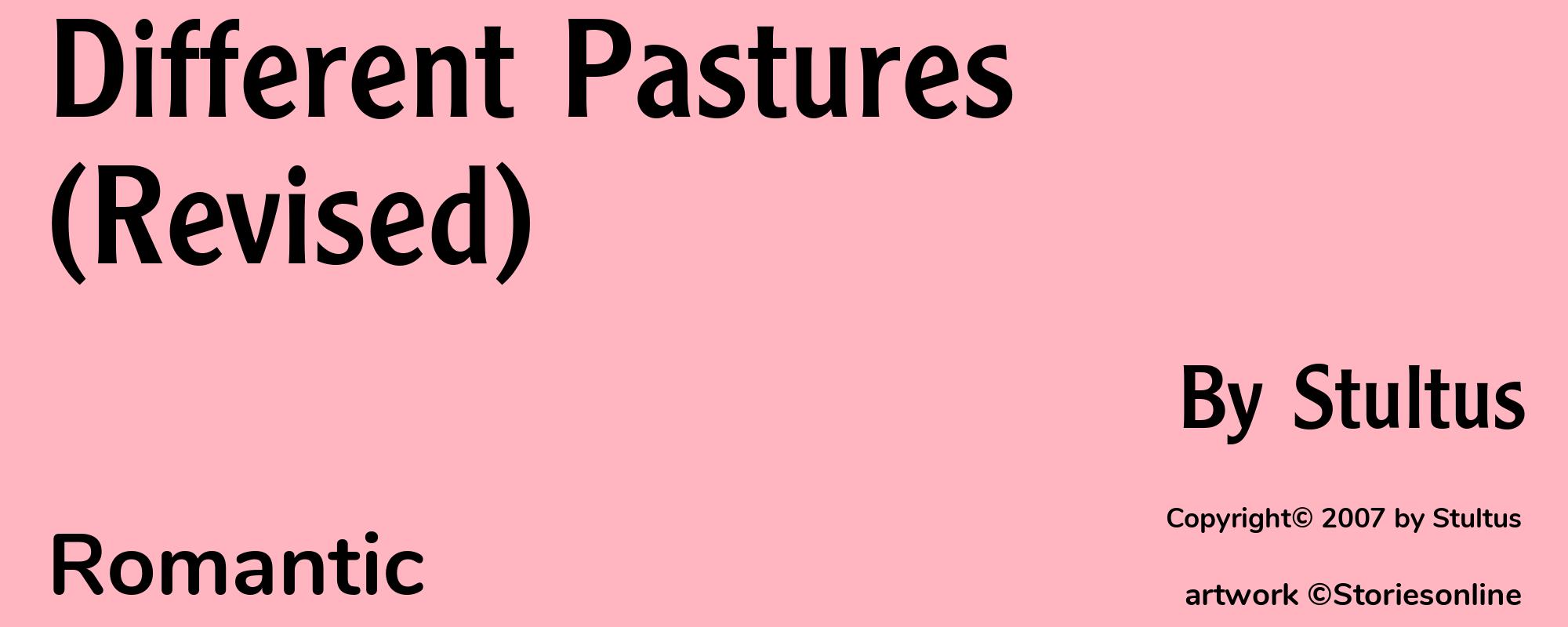 Different Pastures (Revised) - Cover