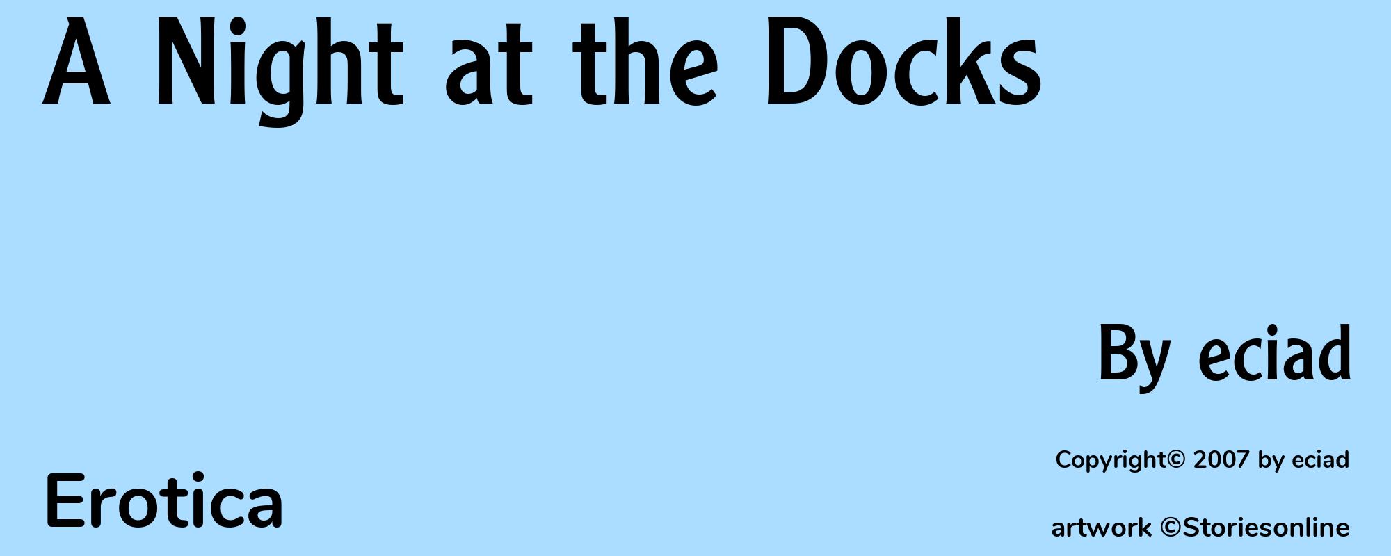 A Night at the Docks - Cover