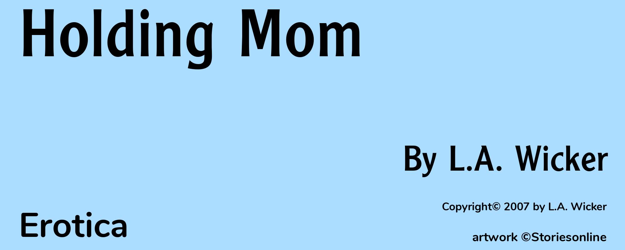 Holding Mom - Cover