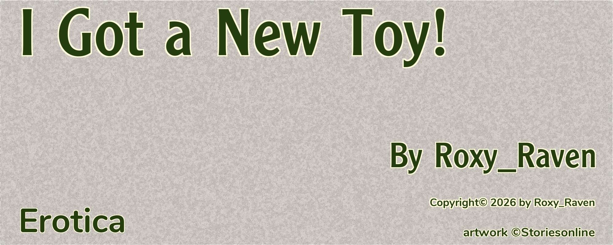 I Got a New Toy! - Cover