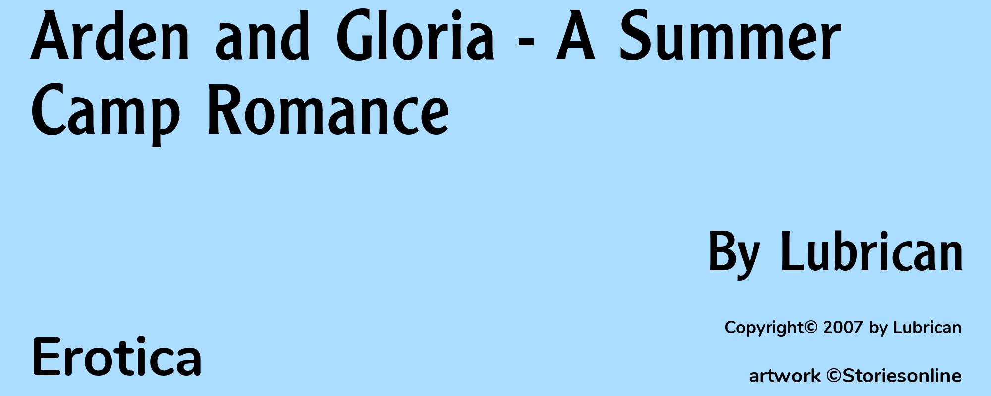 Arden and Gloria - A Summer Camp Romance - Cover