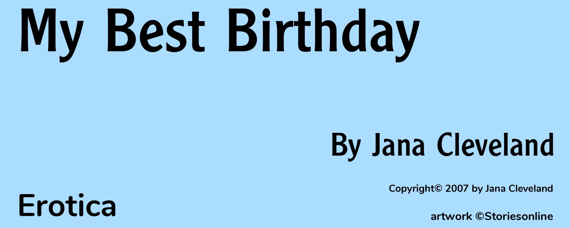 My Best Birthday - Cover