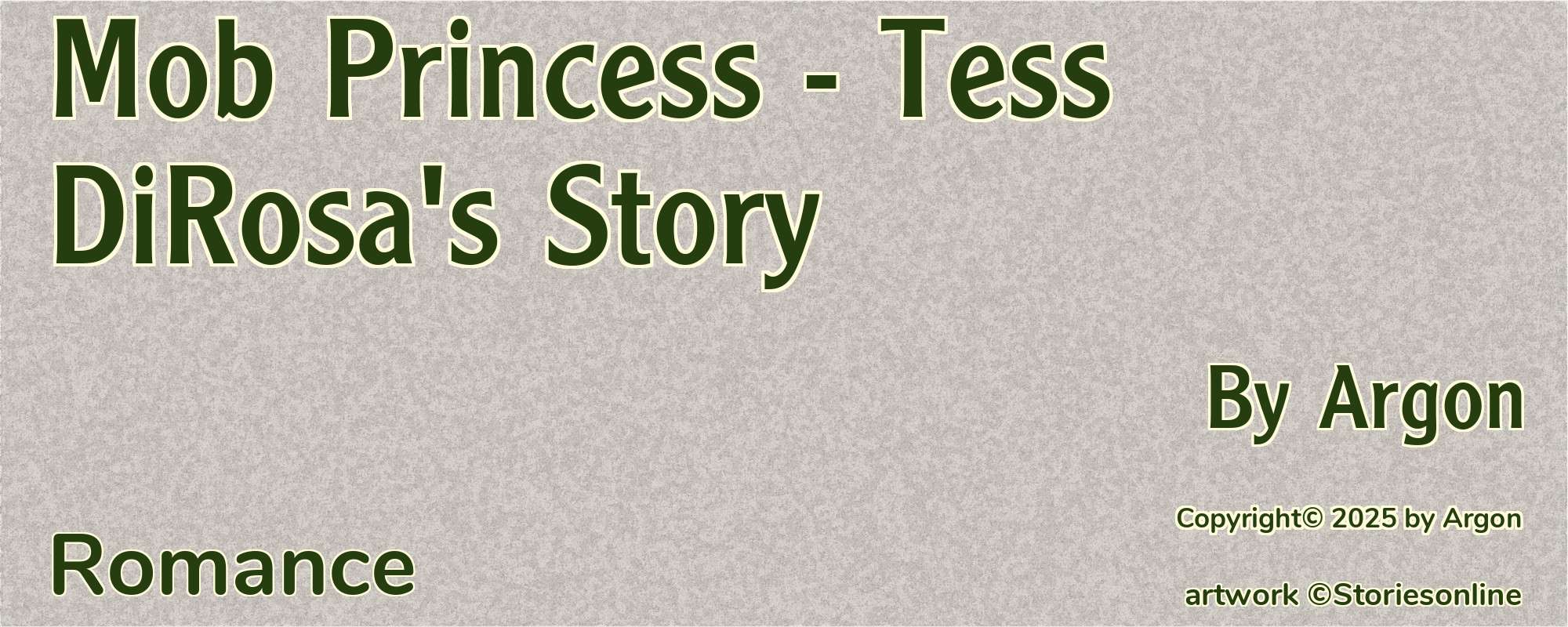Mob Princess - Tess DiRosa's Story - Cover