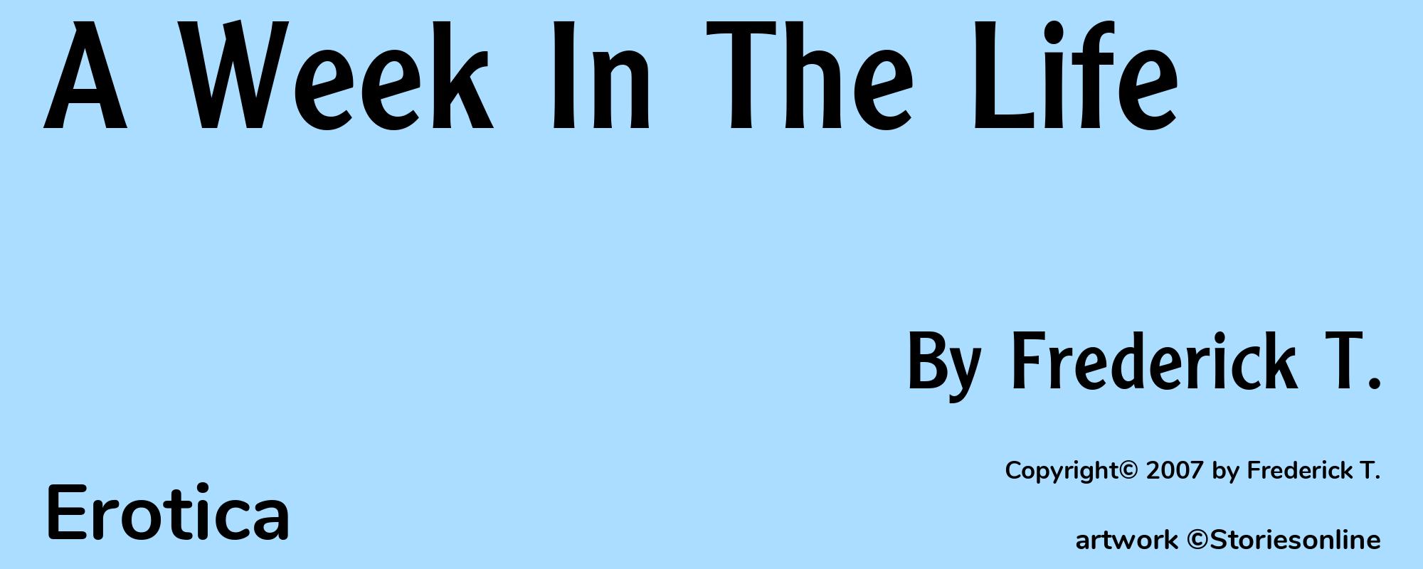 A Week In The Life - Cover