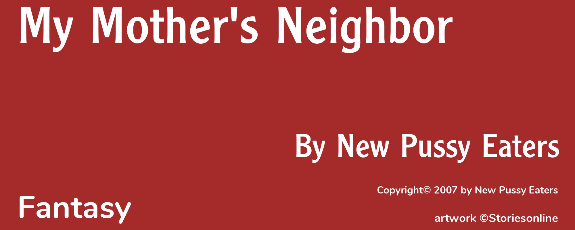 My Mother's Neighbor - Cover