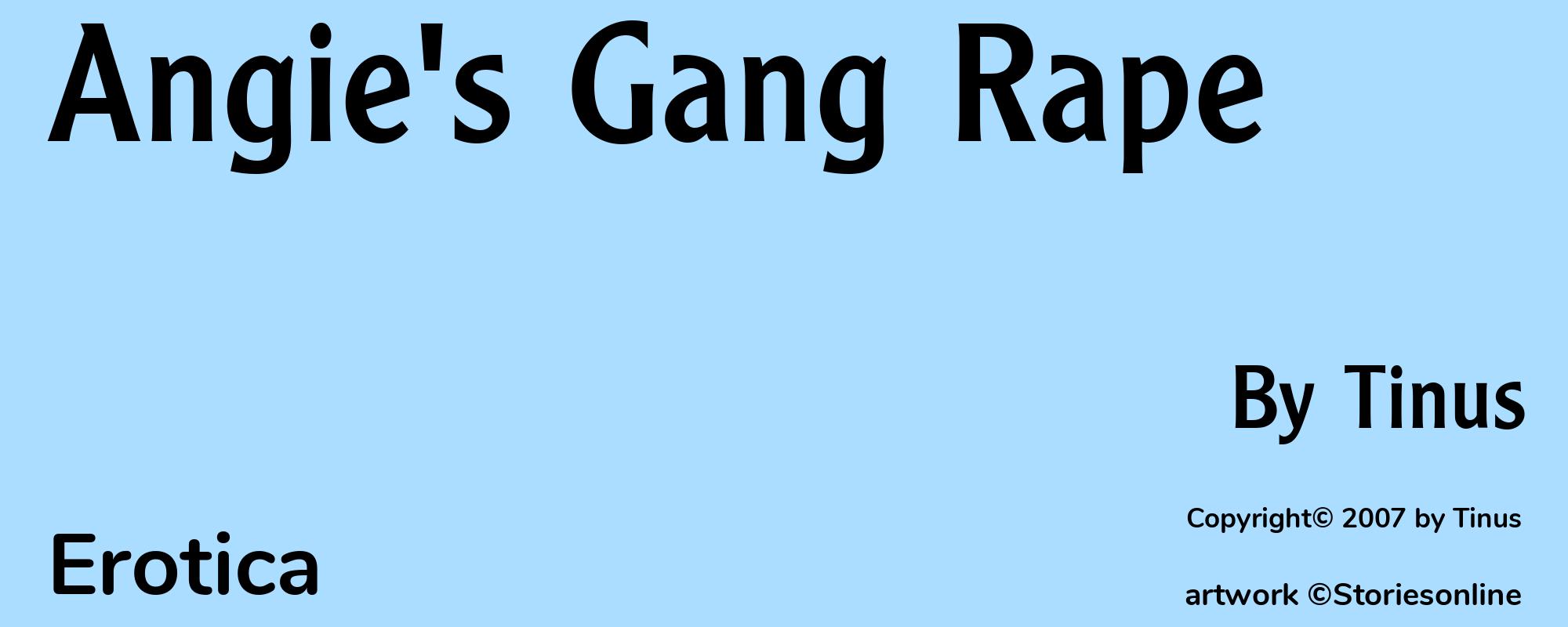 Angie's Gang Rape - Cover