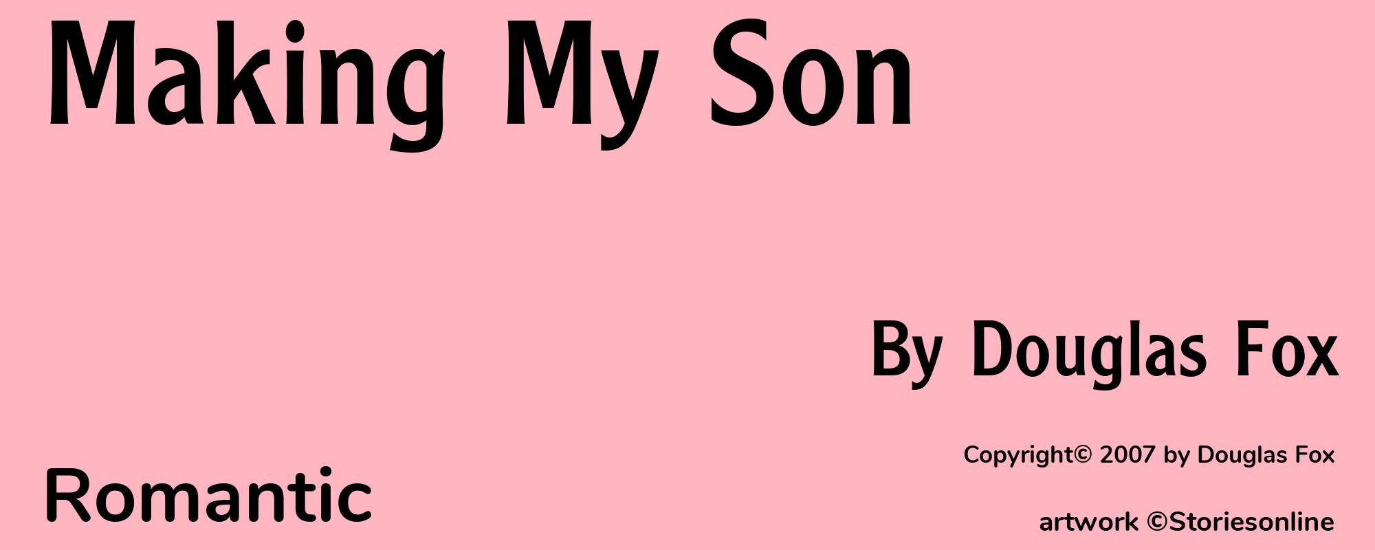 Making My Son - Cover