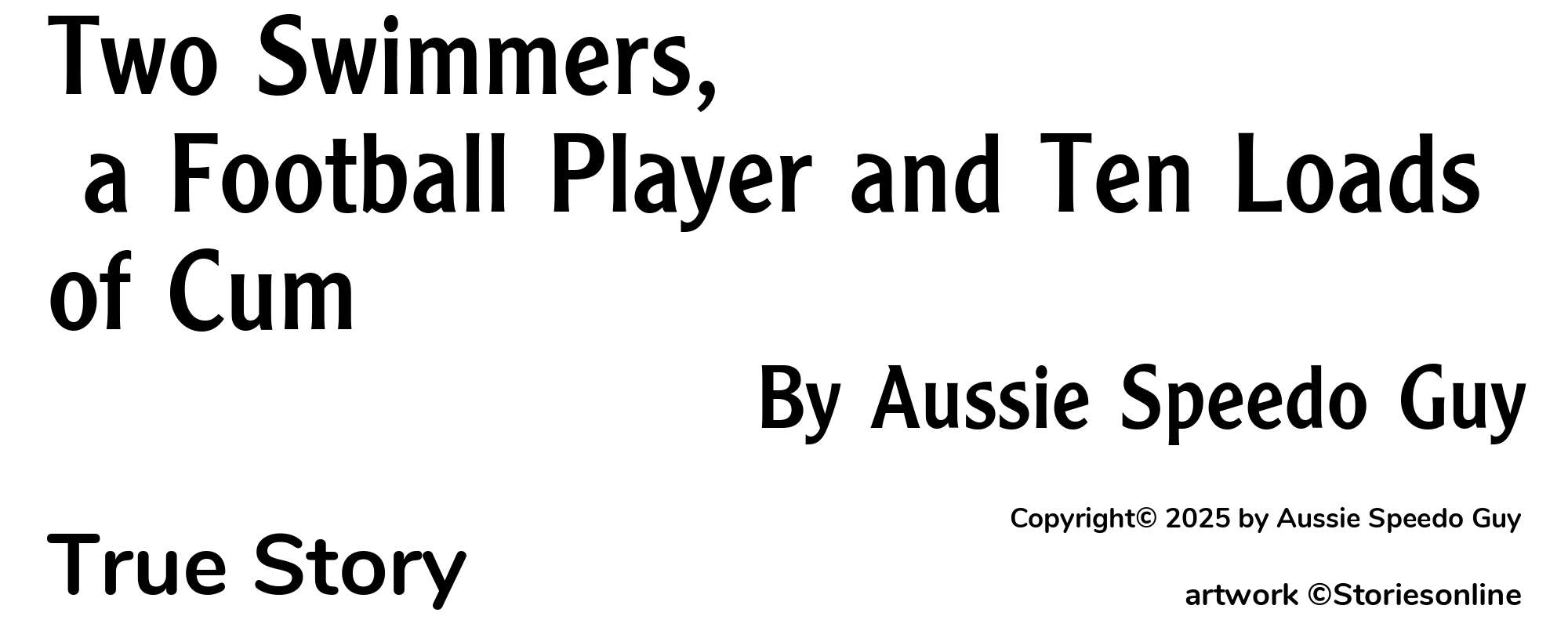 Two Swimmers, a Football Player and Ten Loads of Cum - Cover