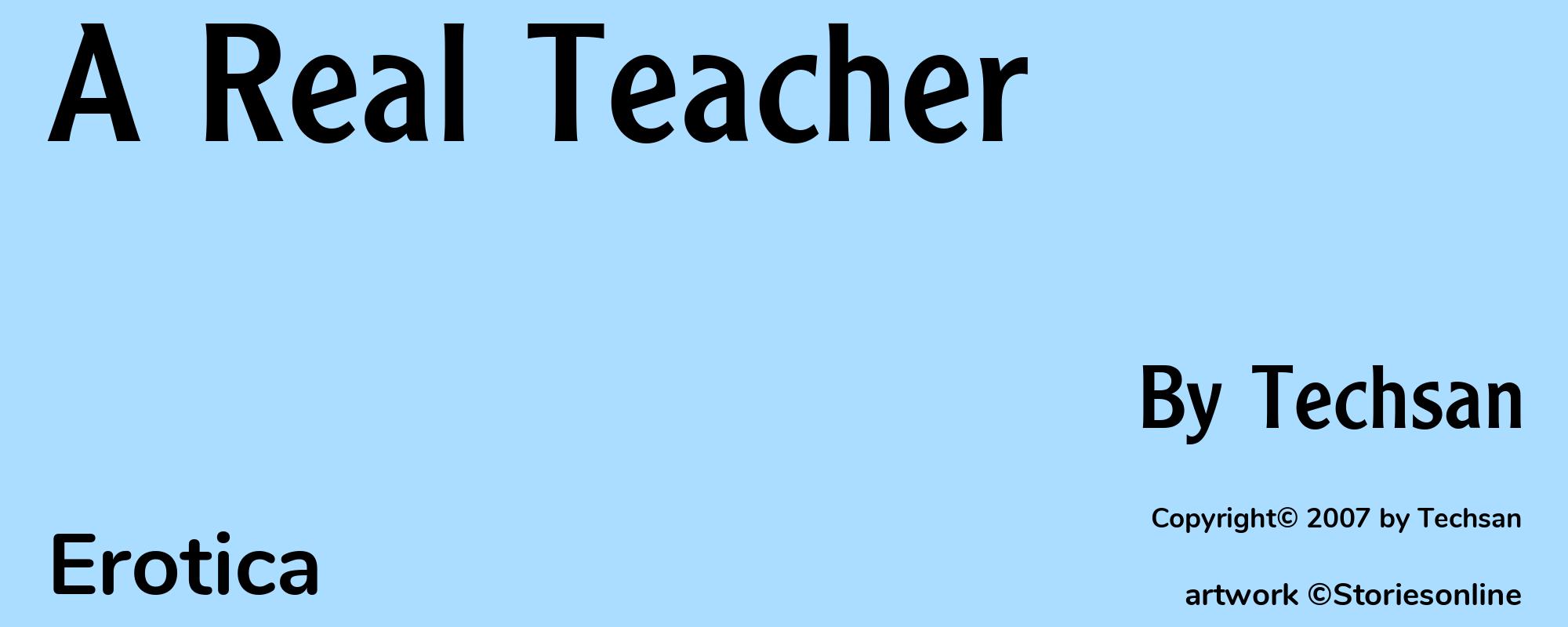 A Real Teacher - Cover