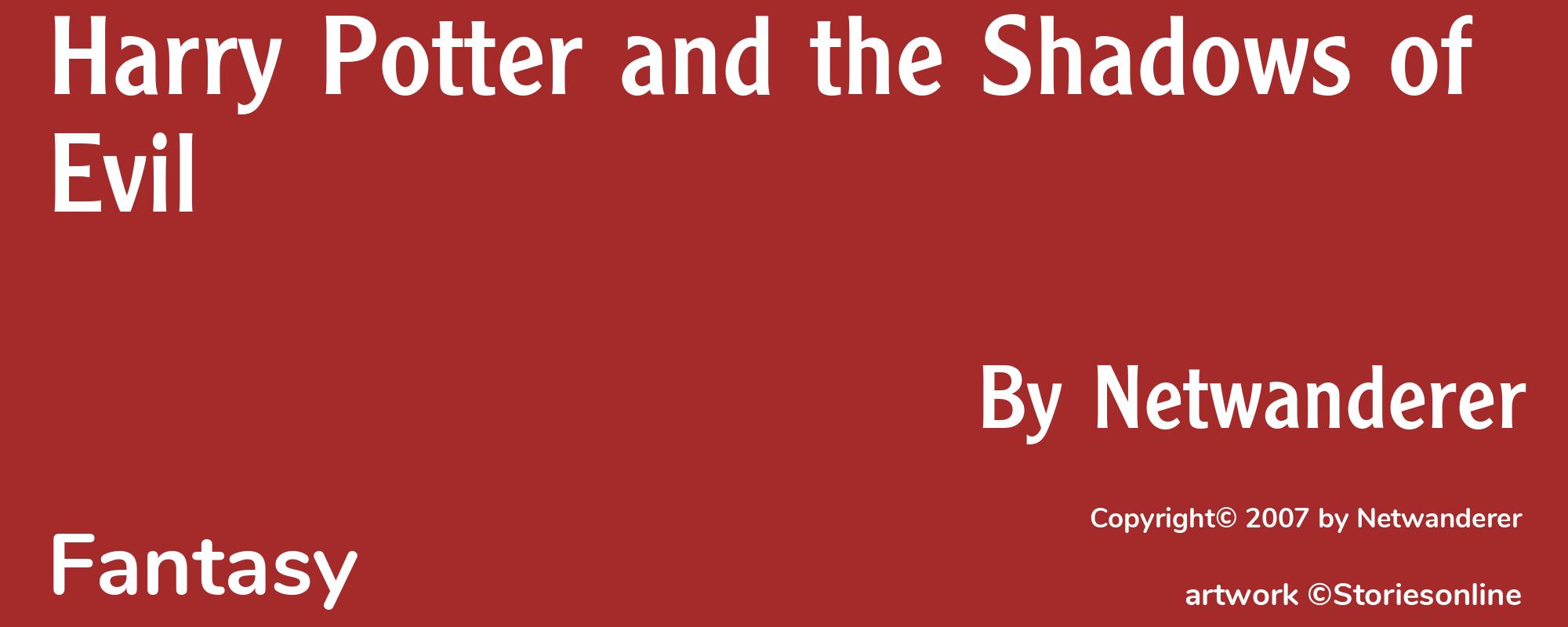 Harry Potter and the Shadows of Evil - Cover