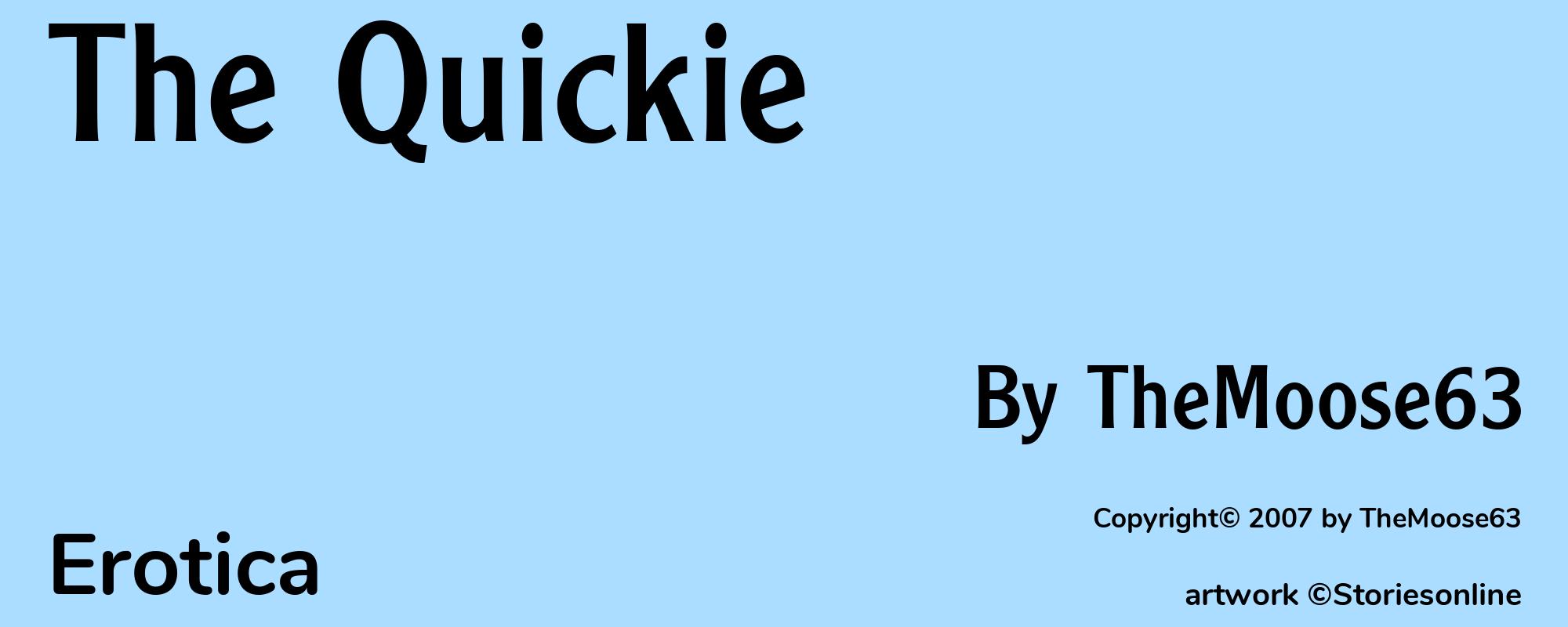 The Quickie - Cover