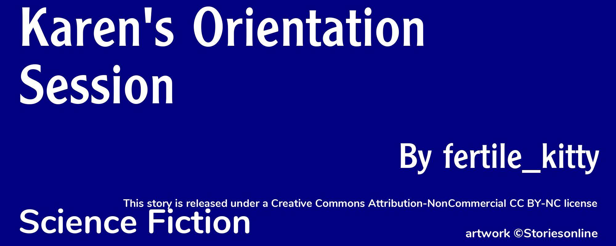 Karen's Orientation Session - Cover