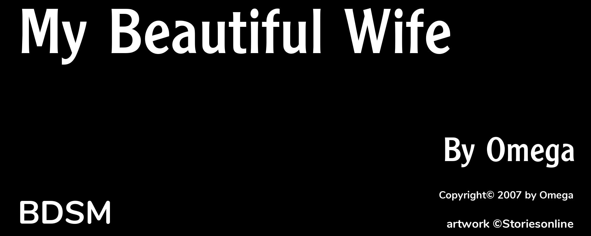 My Beautiful Wife - Cover