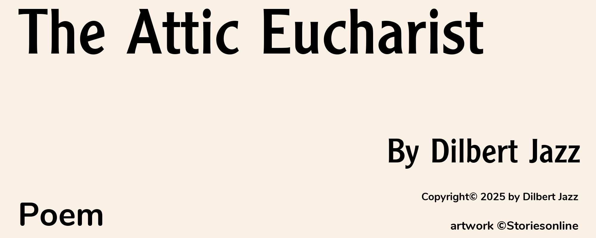 The Attic Eucharist - Cover