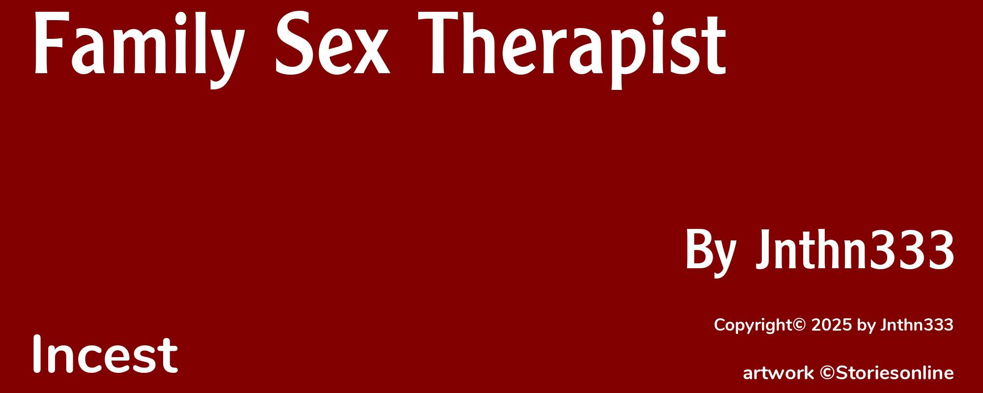 Family Sex Therapist - Cover