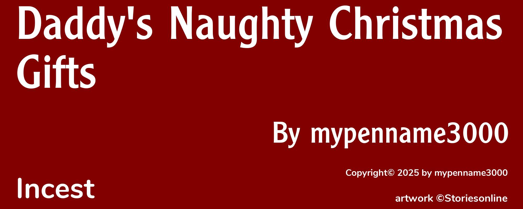 Daddy's Naughty Christmas Gifts - Cover