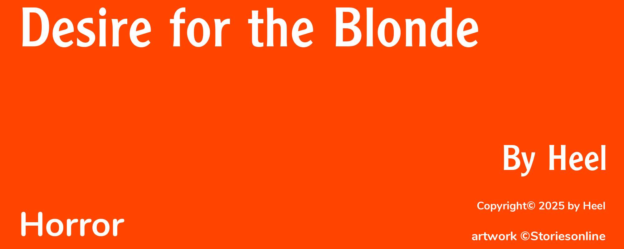 Desire for the Blonde - Cover