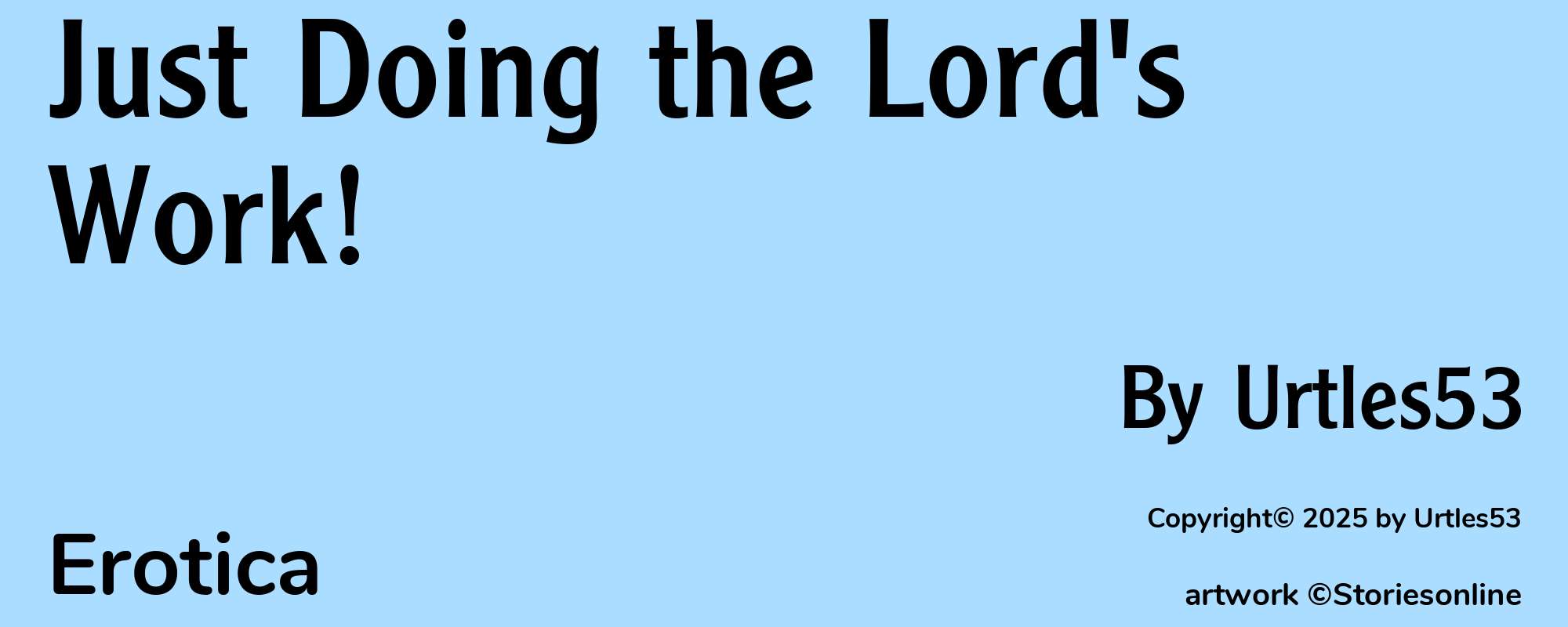 Just Doing the Lord's Work! - Cover