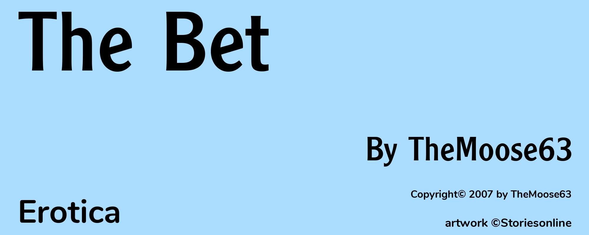 The Bet - Cover