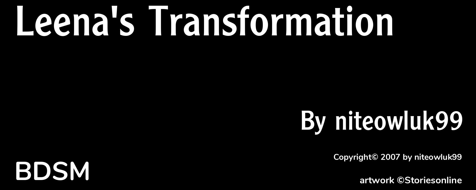 Leena's Transformation - Cover