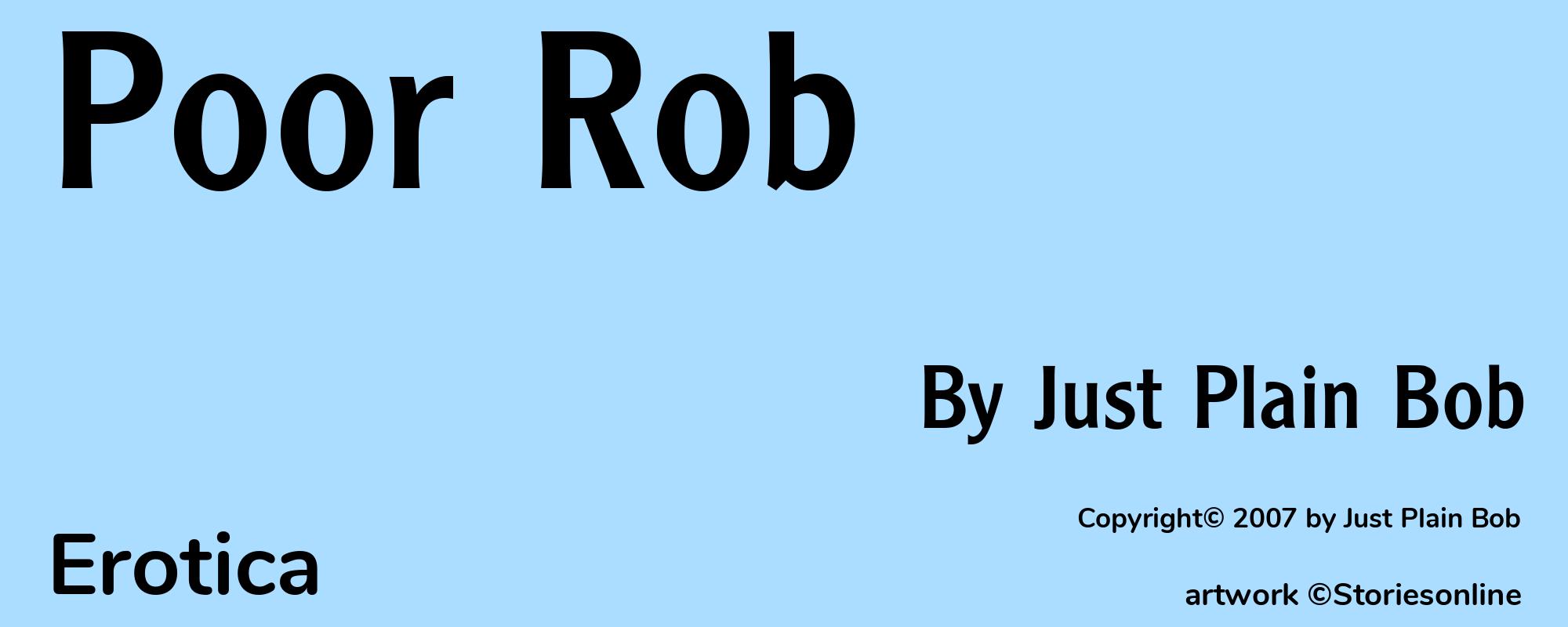 Poor Rob - Cover