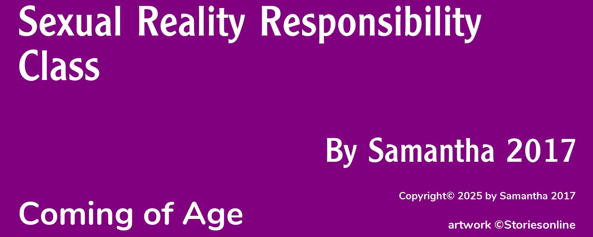 Sexual Reality Responsibility Class - Cover