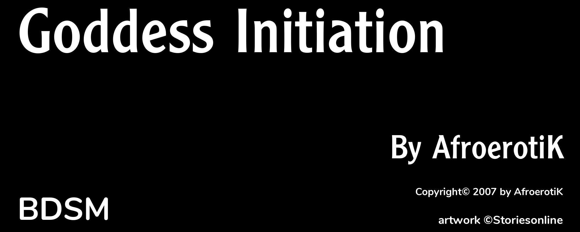 Goddess Initiation - Cover