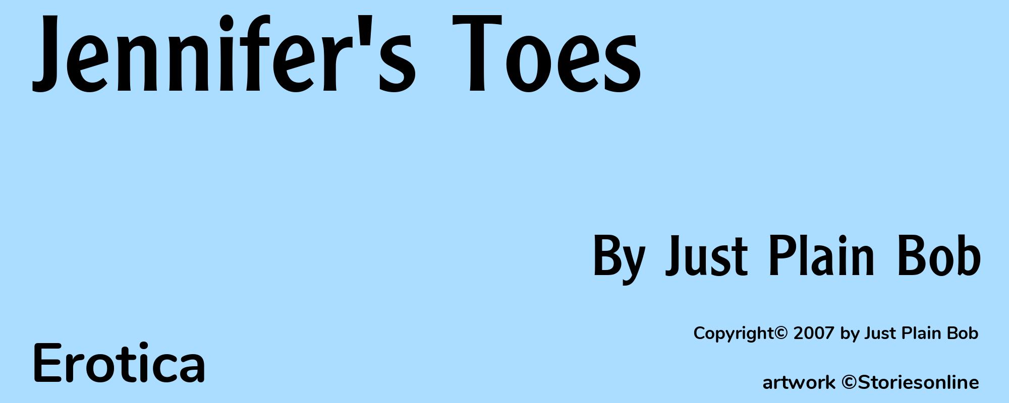 Jennifer's Toes - Cover