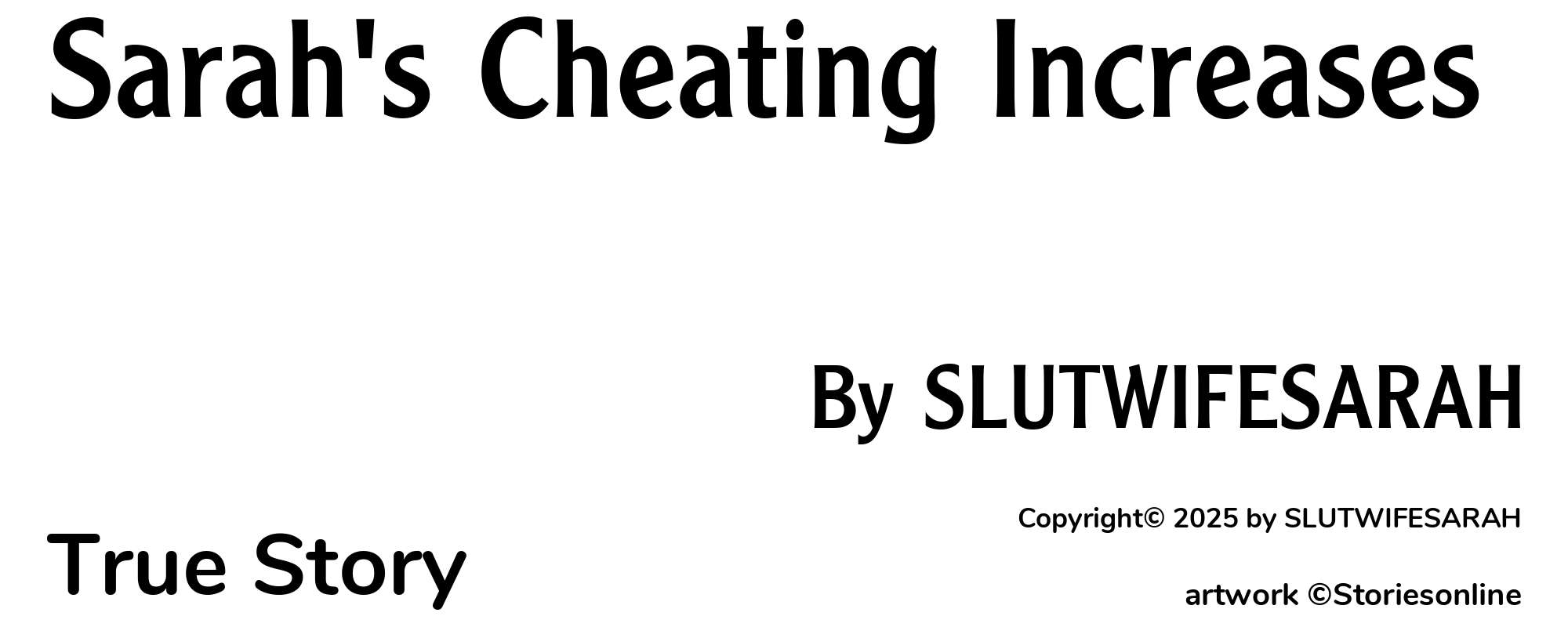 Sarah's Cheating Increases - Cover