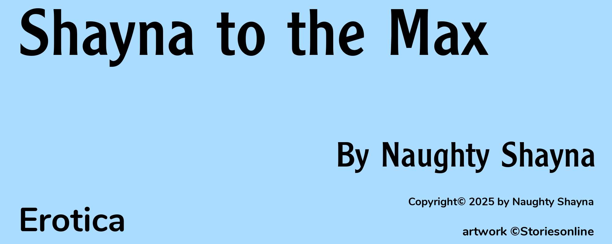 Shayna to the Max - Cover