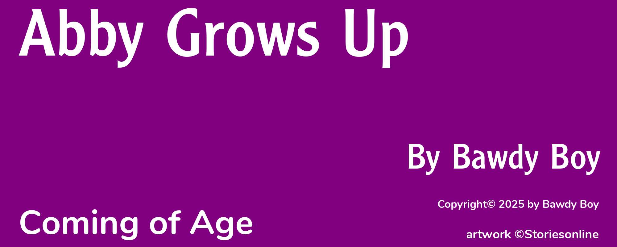 Abby Grows Up - Cover