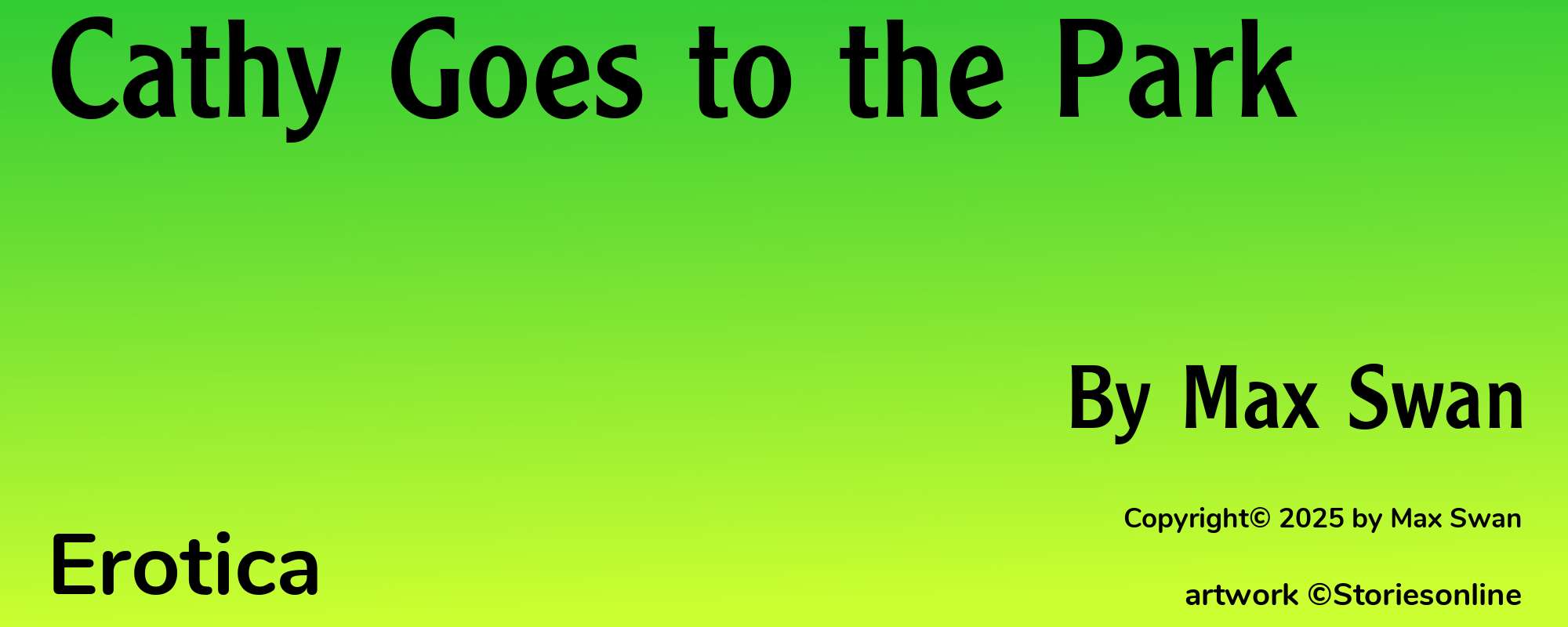 Cathy Goes to the Park - Cover