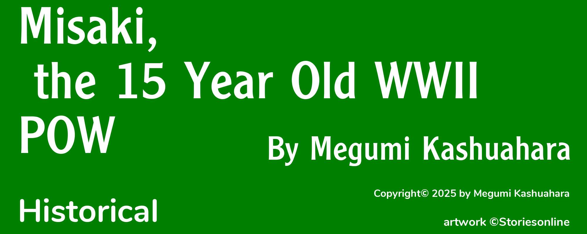 Misaki, the 15 Year Old WWII POW - Cover