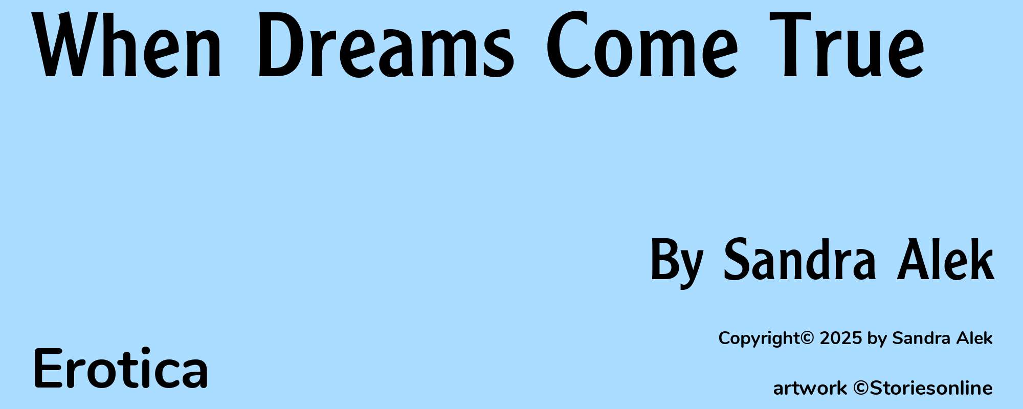 When Dreams Come True - Cover