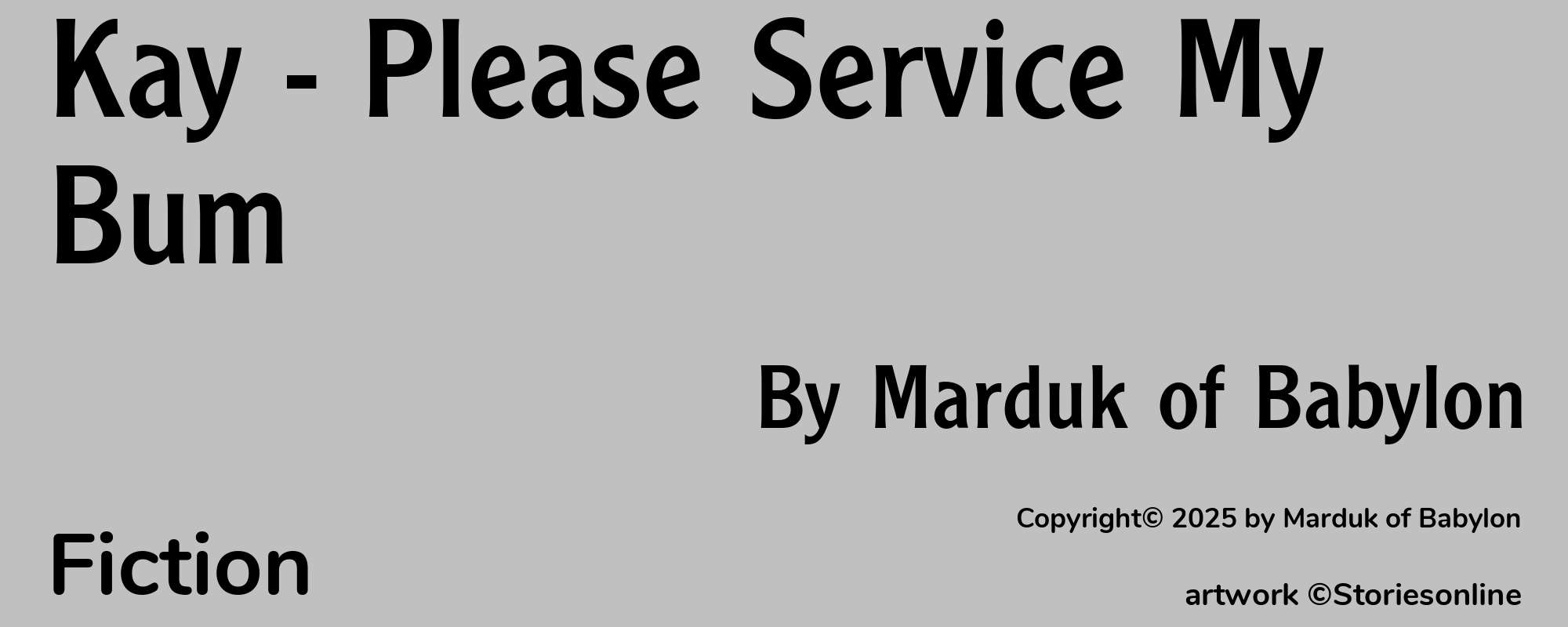 Kay - Please Service My Bum - Cover