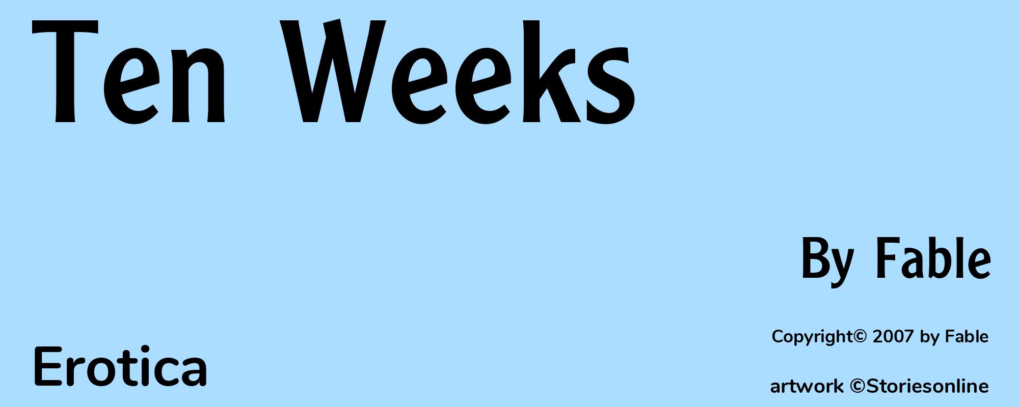 Ten Weeks - Cover