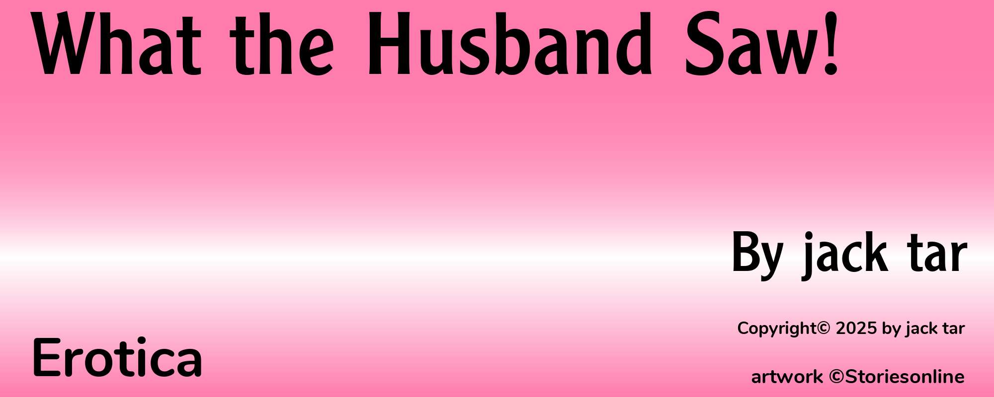 What the Husband Saw! - Cover