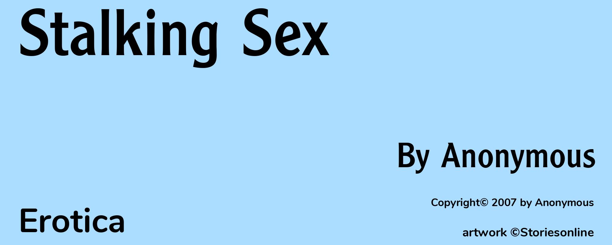 Stalking Sex - Cover