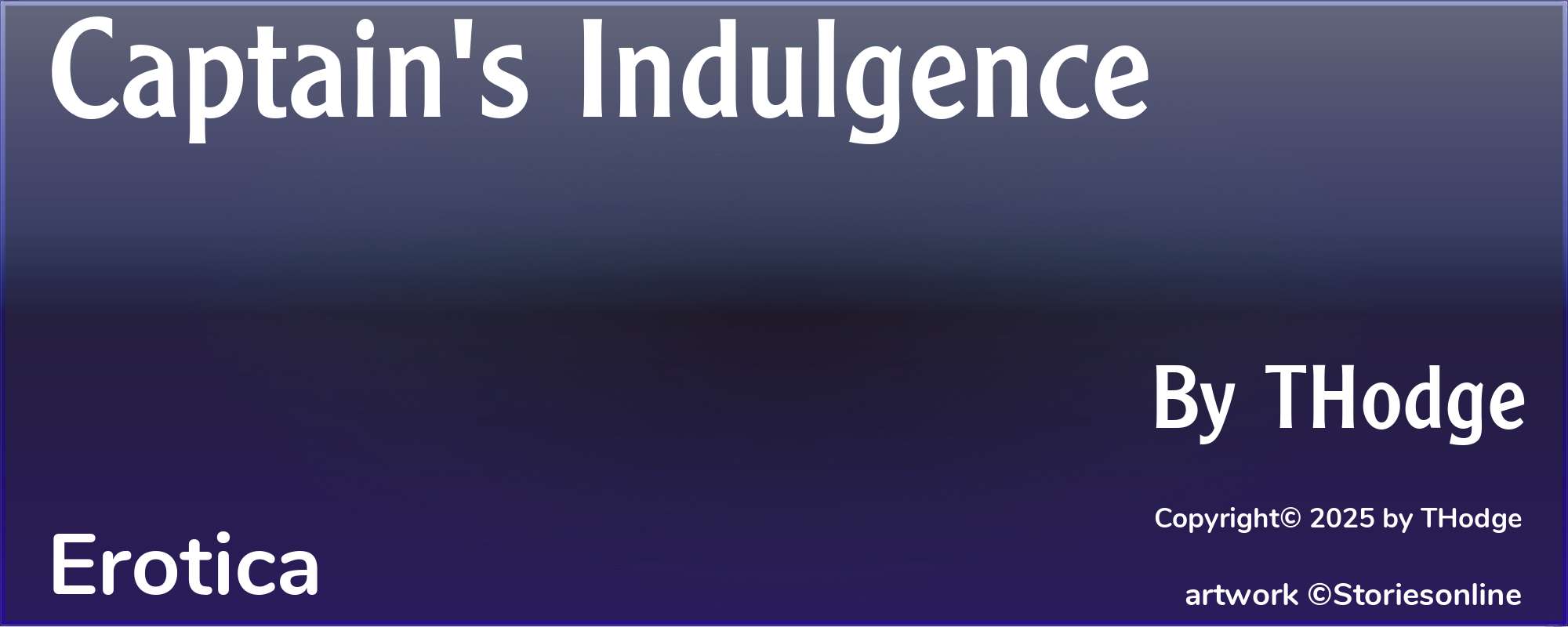 Captain's Indulgence - Cover