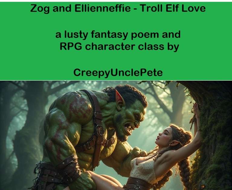 Zog and Ellienneffie - Troll Elf Love - illustrated - Cover